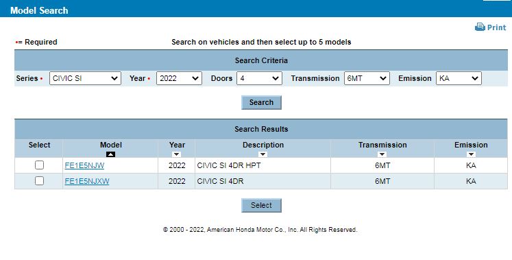 11th Gen Honda Civic "Looks" like 2023 Si "may not" be getting new colors, AND losing HPT's...!?!? Maybe dropping color upcharge??? si22.JPG