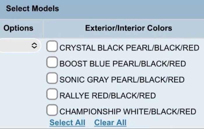 2023 Civic Type R colors list leaked! 🎨