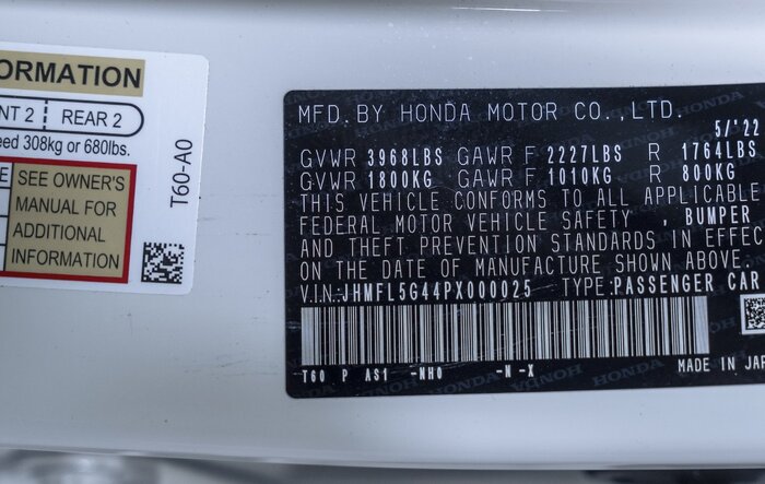 GVWR Weight = 3968 LBS. And 2023 Civic Type R Will Be Made in Japan! 🇯🇵