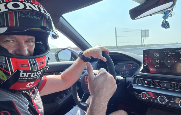 Journalist Press Drives for FL5 2023 Civic Type R Underway