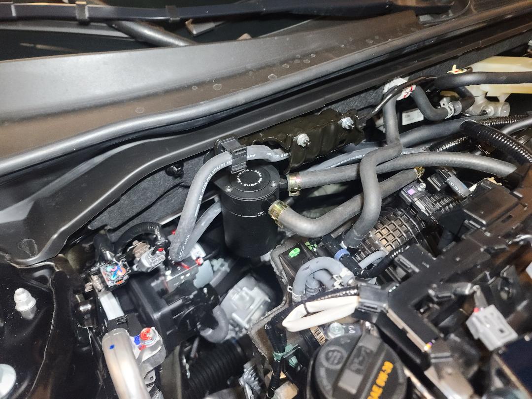 Mishimoto catch can kit installed on 2023 Civic Si CivicXI 11th Gen